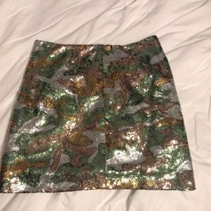 Sequin Camo LF skirt